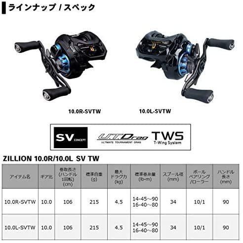 【新商品】 ダイワ(DAIWA) ベイトリール 20 ジリオン10 (右/左ハンドル) (2020モデル) 【J7222188612】(26046円)