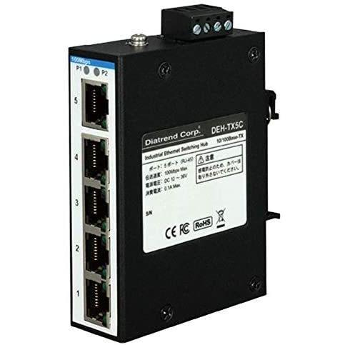 産業用イーサネットスイッチングハブ 10Base-T/100Base-TXタイプ DEH-TX5C