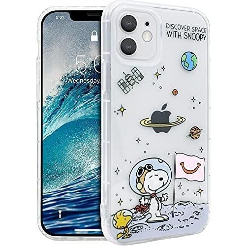 iPhone XR 用 ケース スヌーピー Snoopy スマホケース (スヌーピーは月にいま iPhone XR )｜royalshoping01｜02