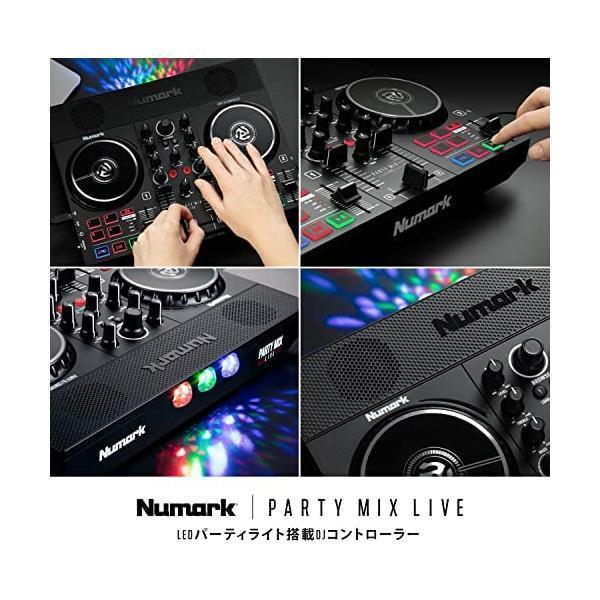 Numark DJコントローラー LEDライト搭載 スピーカー内蔵 iPhone Serato DJ Lite djay Pro AI対応｜royalshoping01｜07