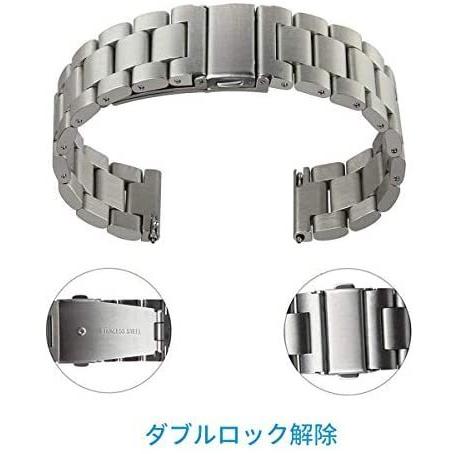 バレンタイン VICARA バンド Compatible with Huawei Watch 3/3 46mm/3 Pro/GT/GT2(シルバー)｜royalshoping01｜04