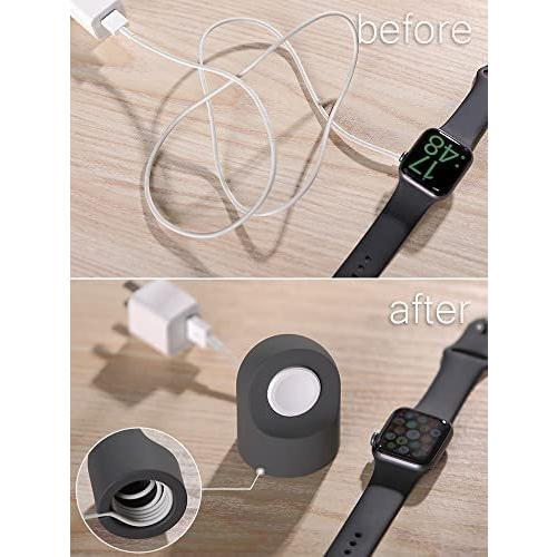 AooCare Apple Watch アプルウォッチ 対応 充電 スタンド シリコン 充電ドック アクセサリー (ピンク)｜royalshoping01｜05