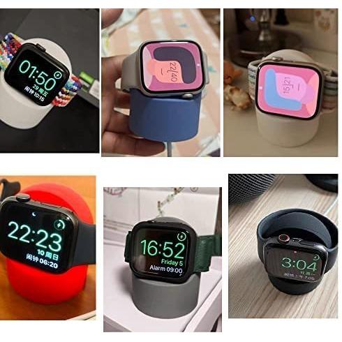 AooCare Apple Watch アプルウォッチ 対応 充電 スタンド シリコン 充電ドック アクセサリー (ピンク)｜royalshoping01｜06