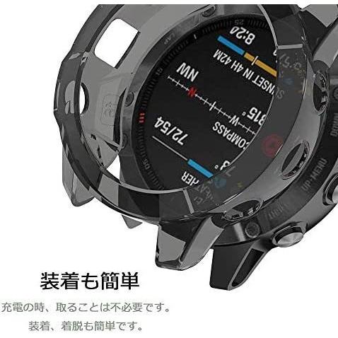 Miimall Garmin(ガーミン) Fenix 6X/6X Pro/Fenix 6X Sapphire 専用ケース (１枚　ブラック)｜royalshoping01｜04