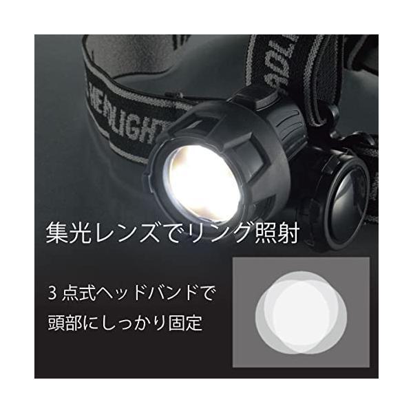 オーム 電機 LEDヘッドライト ヘッドランプ ワレッド 20ルーメン ANSI規格準拠 LC-H3LED-K (ブラック 20ルーメン)｜royalshoping01｜04