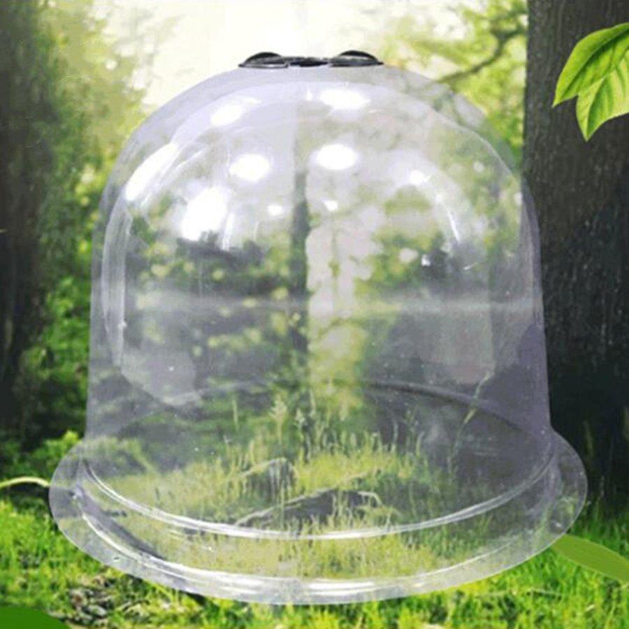 代引き手数料無料 小さな再利用可能なプラスチックミニ温室 ガーデンクローシュドーム 植物カバー霜ガード凍結保護屋外ガーデンツールとサポートとラベル ガーデンパラソル Www We Job Com