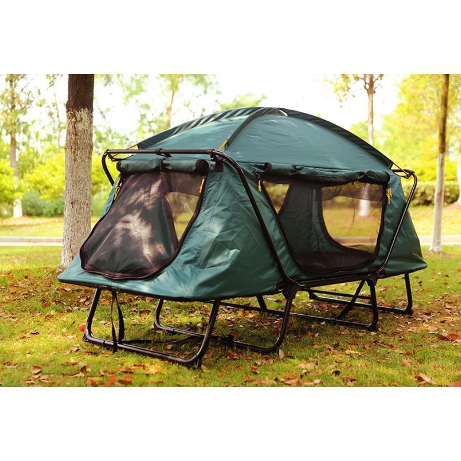 ★最終価格★ 特売！強くお勧め★テント 二人 防雨 オフグラウンドテント 高品質/ 湿り防止　屋外キャンプ 二重 キャンプテント ビーチ釣りテント ZP-7 【I2911765326】(17168円)