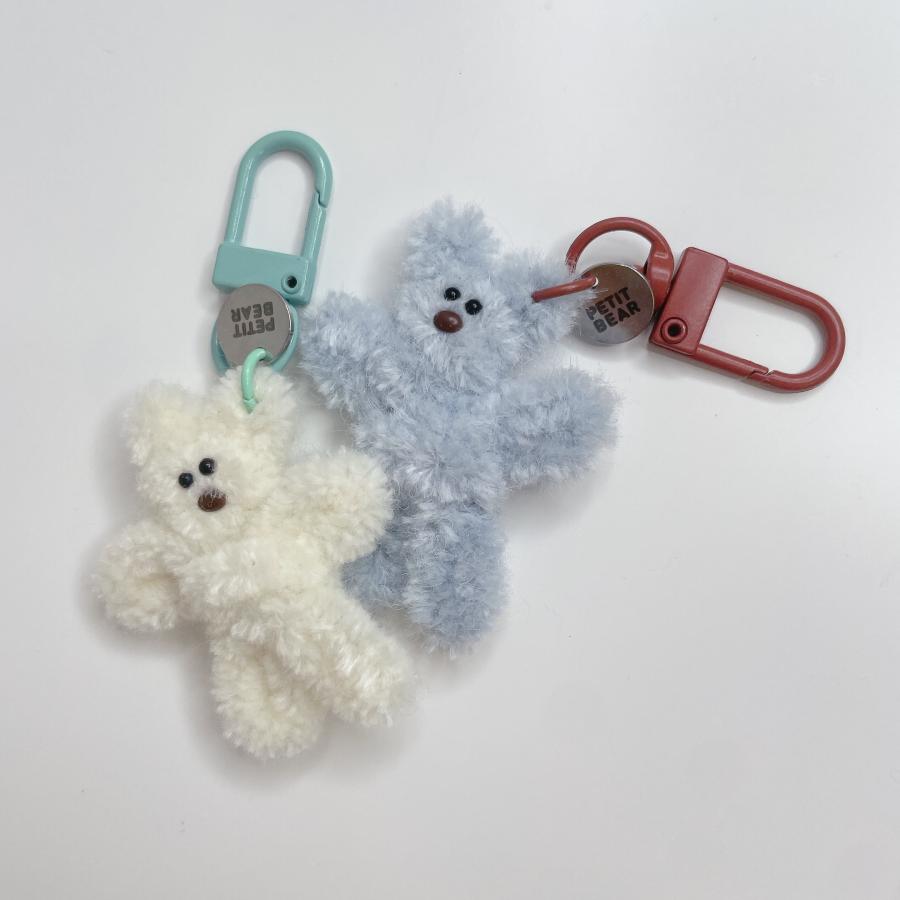 PETITBEAR ミニ キーリング モール ペティベアー 韓国雑貨 ぬいぐるみ