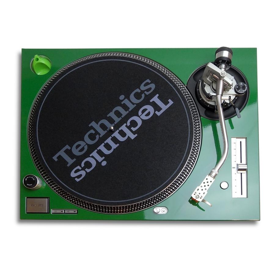 ターンテーブル カバー (Faceplate)　グリーン 2枚組 （for Technics SL-1200 MK3D・MK5・MK6）｜royaltechno｜03