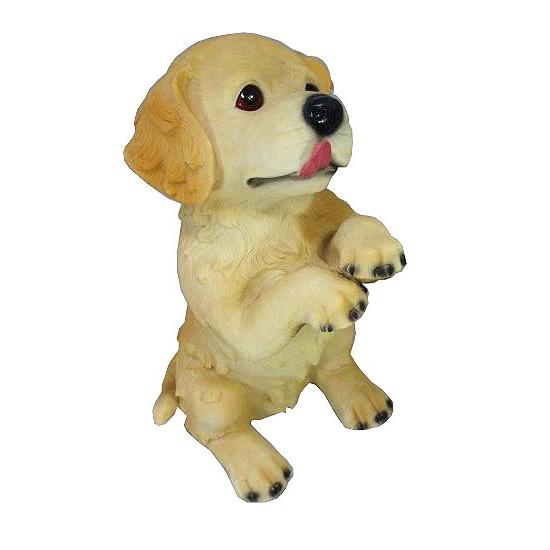 送料無料】アウトレット品/犬付きガラステーブル/犬のテーブル/陶器