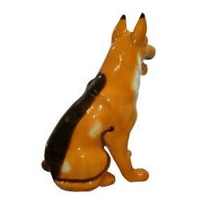 送料無料】シェパード/陶器製置物/犬オブジェ/犬の置物/大型犬 