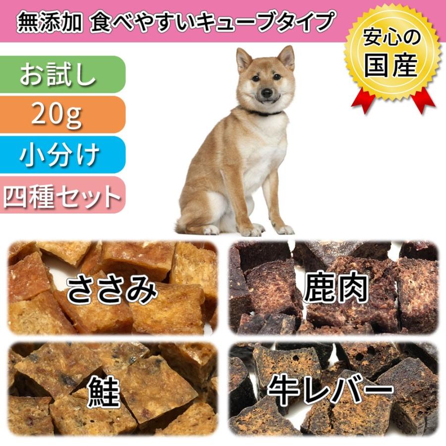 犬 おやつ 無添加 国産 キューブ 食べきり セット 鮭 ささみ 牛レバー