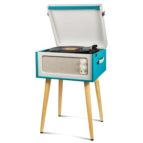 ヴィンテージ3速ポータブルレコードプレーヤー スピーカー内蔵