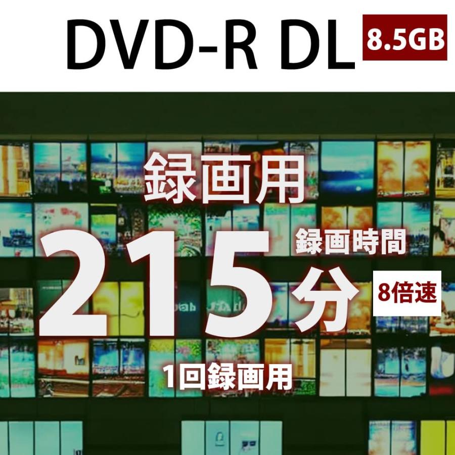 HIDISC CPRM対応 録画用 DVD-R DL 片面2層 8.5GB 10枚 8倍速対応｜rozeostore｜02