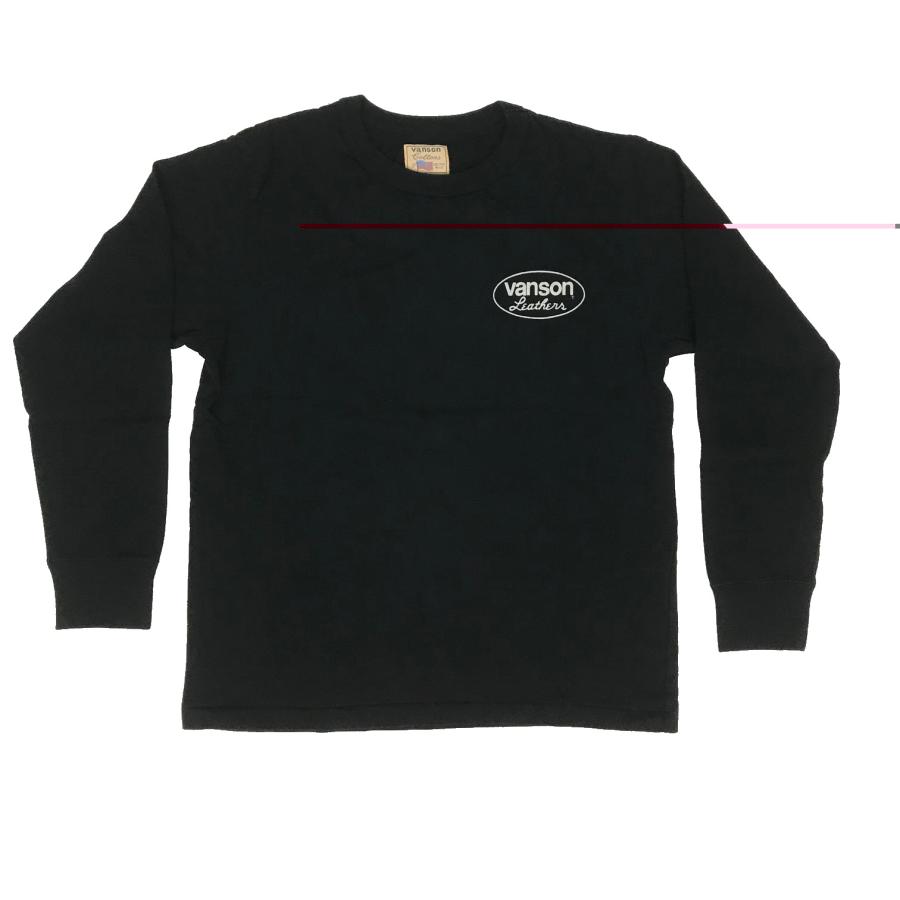 vanson バンソン 長袖Tシャツ ブラック VANSON（バンソン） 【在庫あり 即納】VANSON Lサイズ RED STAR