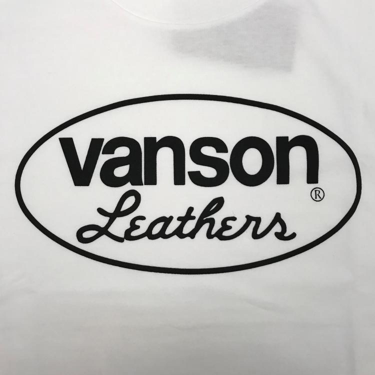 Mサイズ VANSON バンソン OVAL FB 半袖Tシャツ 882V063 ホワイト｜rpsksp｜03