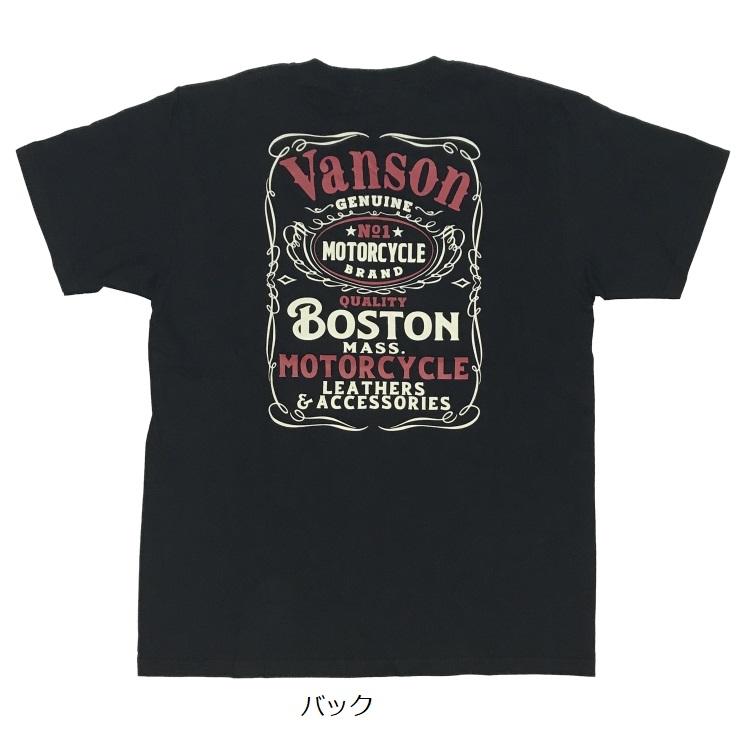 VANSON（バンソン） Lサイズ FB BOTON Pt. T-SHIRT (半袖T) 884V082