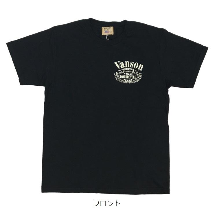 VANSON（バンソン） Lサイズ FB BOTON Pt. T-SHIRT (半袖T) 884V082