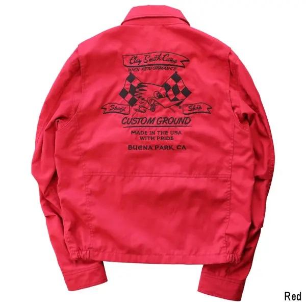 【在庫あり 即納】CLAY SMITH LLサイズ CSY-3900 STANDRIDE スイングトップブルゾン RED クレイスミス レッド LL