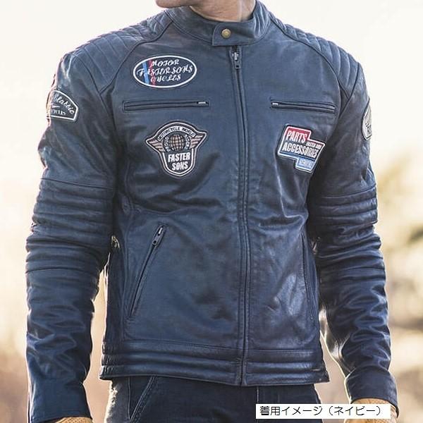 白 フリル付 限定品 FASTER SONS FS01 シープレザージャケット Mサイズ