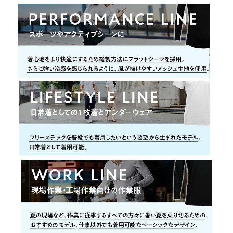 正規品 新品未開封 フリーズテック 氷撃α 長袖 ブラック Mサイズ FREEZE TECH フリーズテック 長袖 クルーネック 冷感シャツ 黒