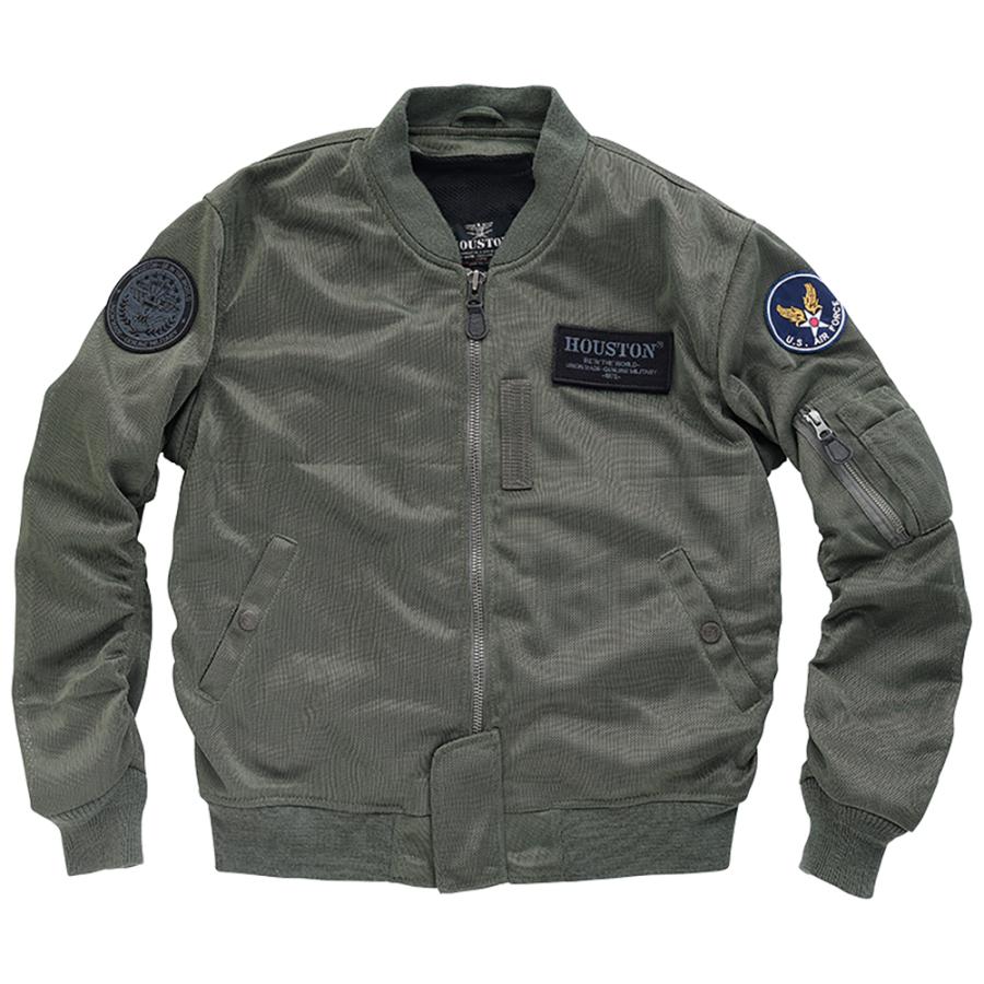 セールプライス！　HTVA-2510S　メッシュジャケット　カーキ　XLサイズ HOUSTON（ヒューストン） 2025春夏モデル HOUSTON HTVA-2510S M/C