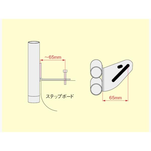 ハリケーン フィッシングロッドホルダー TYPE5 ビックスクーター用