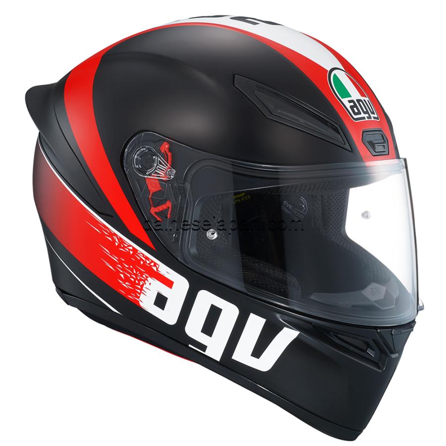 安値 Lサイズ AGV K1 018-GRIP MATT BLACK RED L 59-60cm グラフィック