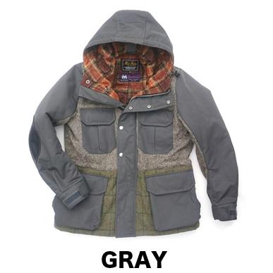 マックスフリッツ MFJ-2112 ツイードミックスパーカー GRAY Mサイズ 