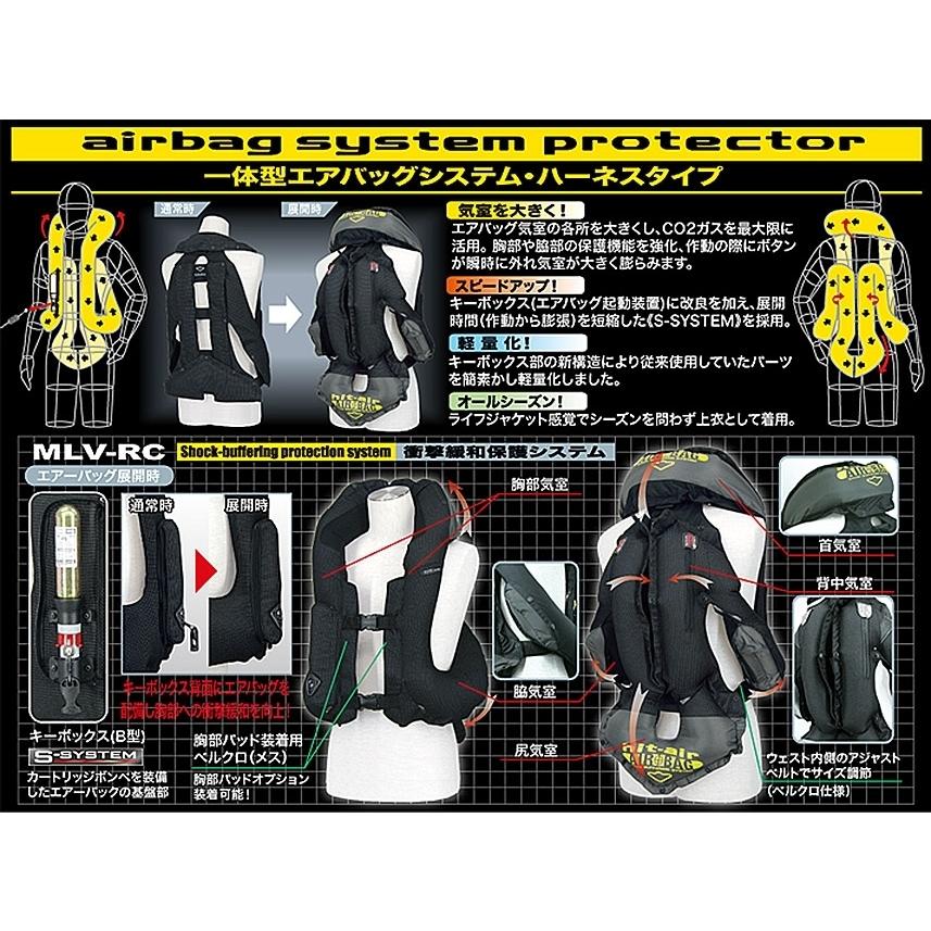 MLV-RC | 首・背中・尻・脇に気室が固定収納 | バイク用製品