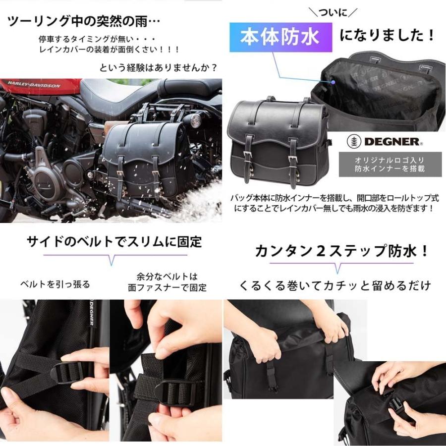 DEGNER（デグナー） 防水ナイロンサドルバッグ WATERPROOF NYLON 