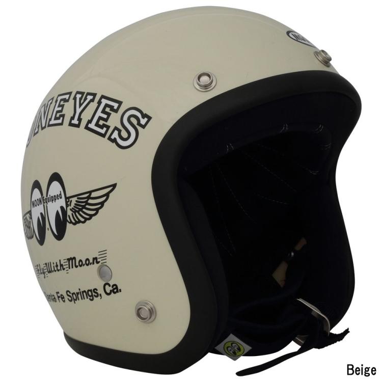 MOON EYES ムーンアイズ ジェットヘルメット ベージュ MOONEYES 【在庫あり 即納】MOONEYES ムーンアイズ Fly with
