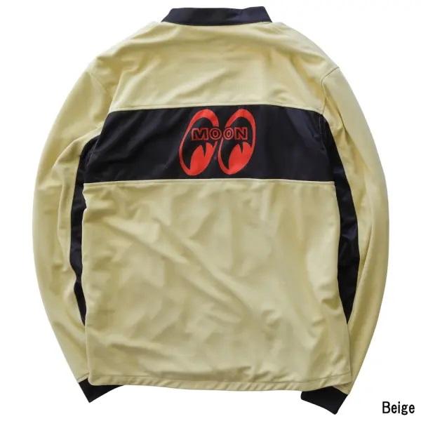 MOONEYES ムーンアイズ メッシュジャージOMJ-038 ベージュ L MOONEYES ムーンアイズ Mサイズ MESH JERSEY メッシュジャケット