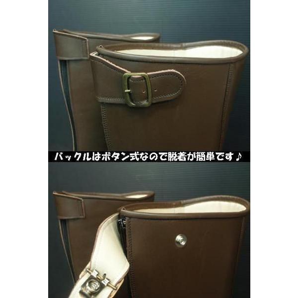 在庫あり 即納】23.0cm日本製 本革 オートバイ用 ロングブーツ 旧車