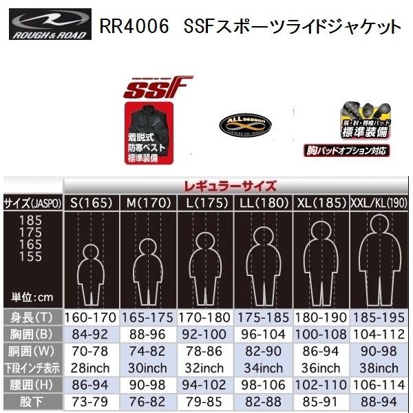 ラフ＆ロード RR4006 SSFスポーツライドジャケット XLサイズ ブラック
