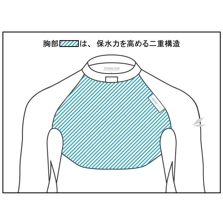 XLサイズ RSタイチ RSU500 リキッドウインド アンダーシャツ ブラック XL 冷却水＋走行風 専用アンダーシャツ (春夏モデル)｜rpsksp｜03