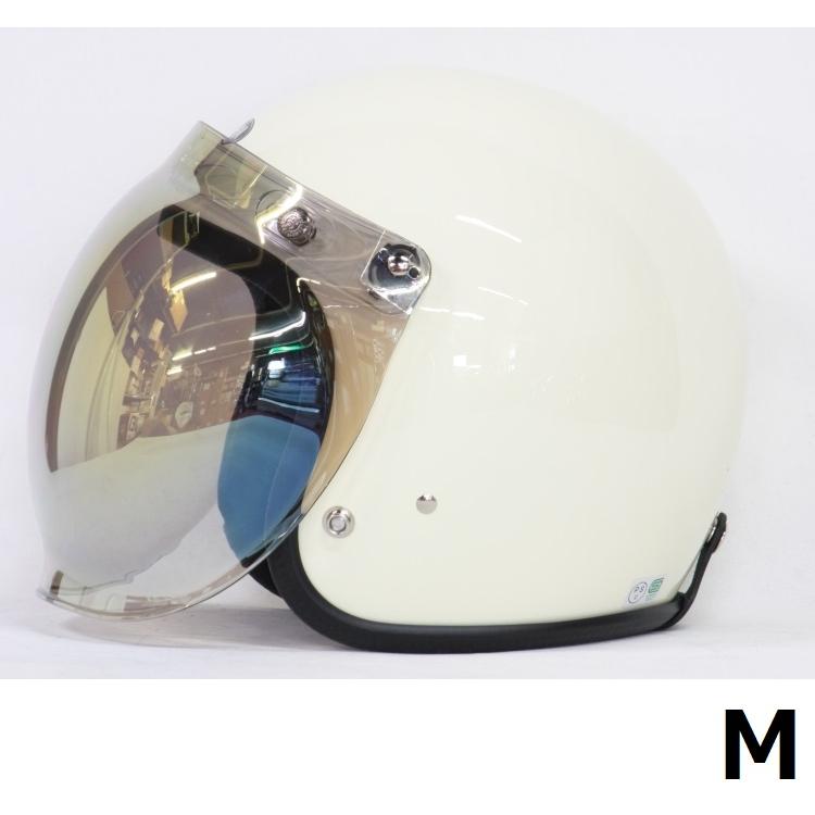 SHM ジェットヘルメット バブルシールド付き バブルシールド(クリア/ピンクゴールドミラー)付 SHM Lot-500 JET