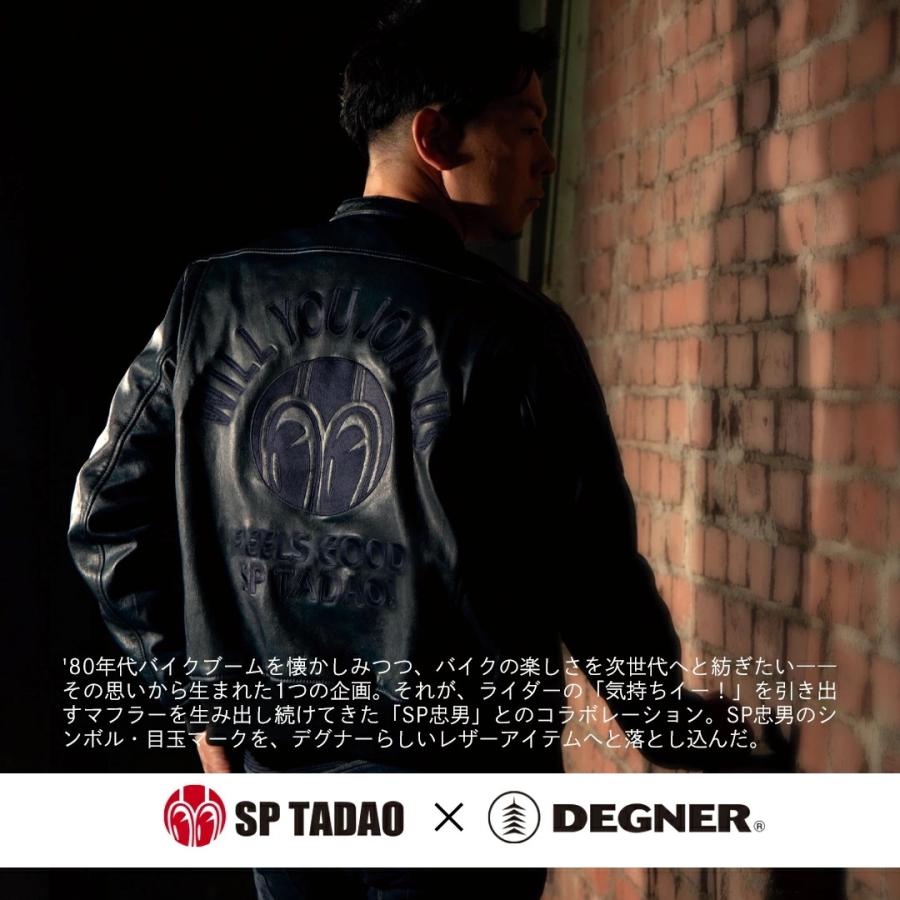 DEGNER（デグナー） × SP忠男コラボ SP忠男レザーキャップ やぎ革 SPCP