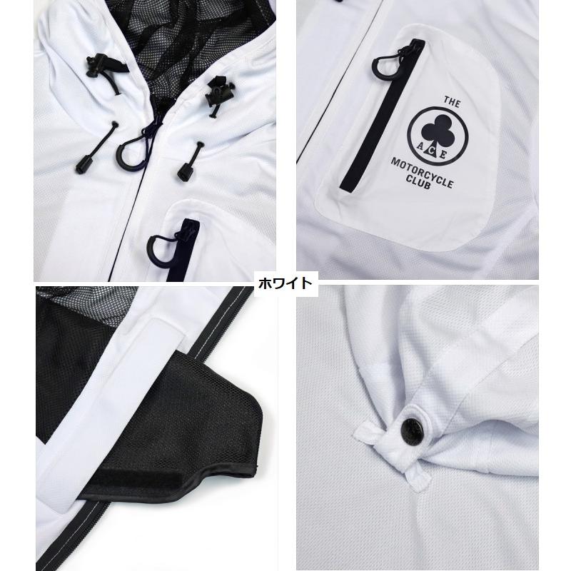 エースカフェロンドン　メッシュジャケット M スタジアム メッシュジャケット（ブラック/ブラック） – エース