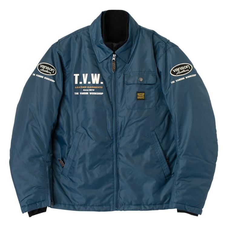 ★旧品番処分 VANSON SVS2405W コーチジャケット ナイロン L VANSON（バンソン） 【在庫あり 即納】VANSON XLサイズ SVS2405W