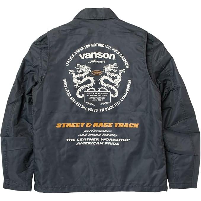 特価 VANSON SVS2605S バンソン 撥水 コーチジャケット ドラゴン VANSON（バンソン） 【在庫あり 即納】VANSON Mサイズ SVS2605S コーチ