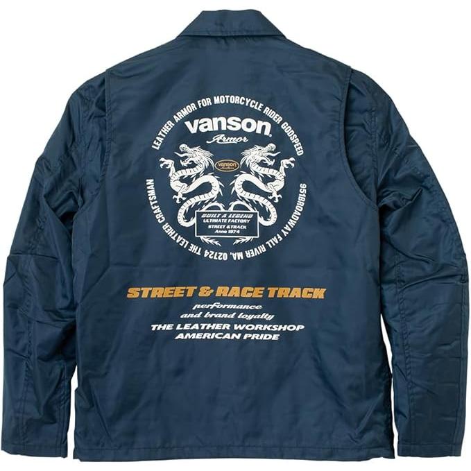 特価 VANSON SVS2605S バンソン 撥水 コーチジャケット ドラゴン VANSON（バンソン） 【在庫あり 即納】VANSON XLサイズ SVS2605S