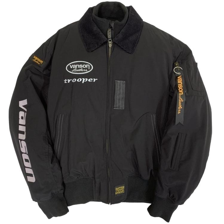 vanson　バンソン　ブラック ジャンパー　ＸＬ VANSON（バンソン） 【在庫あり 即納】VANSON XLサイズ カバーオール