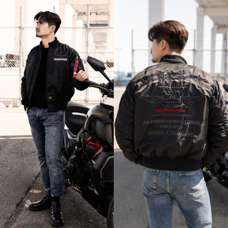 ★旧品番処分 VANSON TVS2407W 2XLサイズ MA-1 ジャケット ☆旧品番処分 VANSON TVS2407W 2XLサイズ MA-1 ジャケット