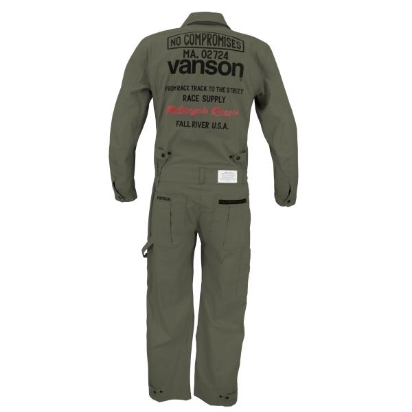 【特典C付】 2XLサイズ バンソン コットンカバーオール VS20301 グレイ 2XL VANSON COTTON COVERALL オールインワン｜rpsksp｜02