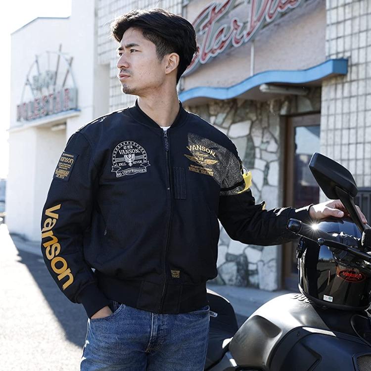 Vanson ナイロンジャケット XL ブラック vanson ブラックジャケット XL