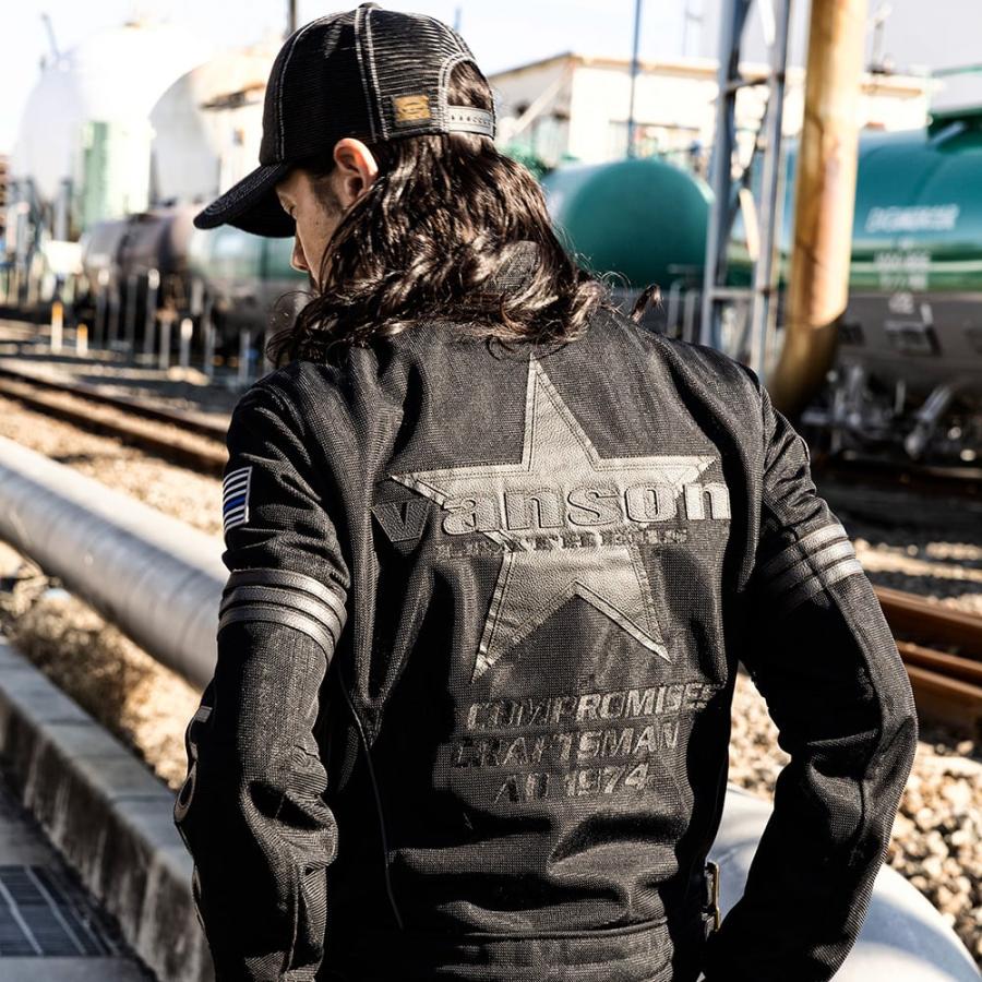 【美品】vanson バイクライダーズジャケット メッシュ素材 VS25105S メッシュライダースジャケット | vansonleathers