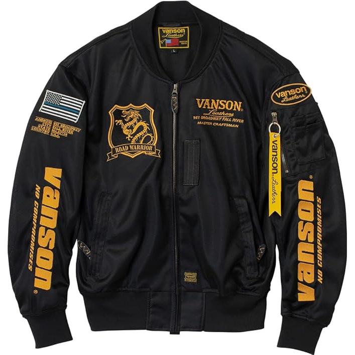 新品　未使用バンソン□MA-1メッシュジャケット　VANSON □L□プロテクタ VANSON（バンソン） 【在庫あり 即納】XLサイズ VS26101S メッシュ MA