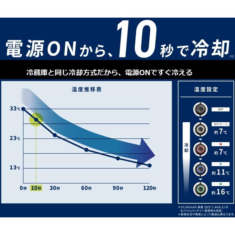 FREEZE TECH ペルチェ 氷撃+ 充電式氷嚢ベスト W001 Blackフリーサイズ LIDEF (2024年モデル) 熱中症対策 バイク ゴルフ 屋外作業｜rpsksp｜05