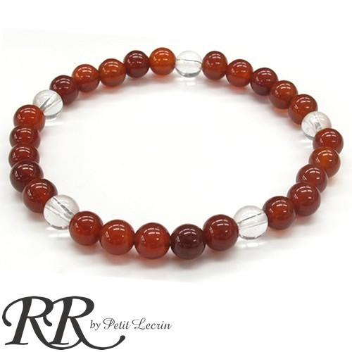 天然石 カーネリアン ブレスレット パワーストーン 悟り 希望 ゴム